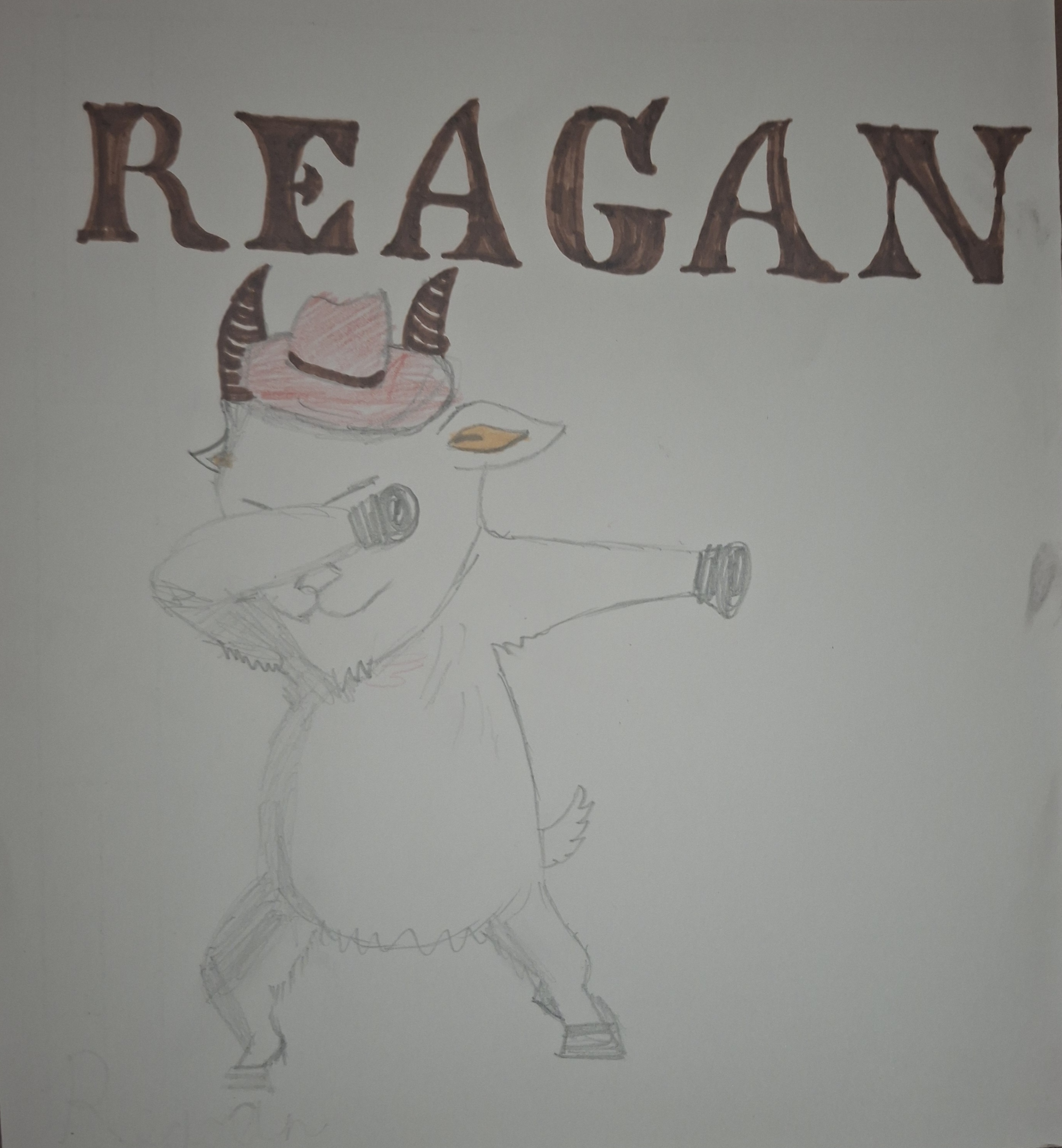 A goat named Reagan the coolest