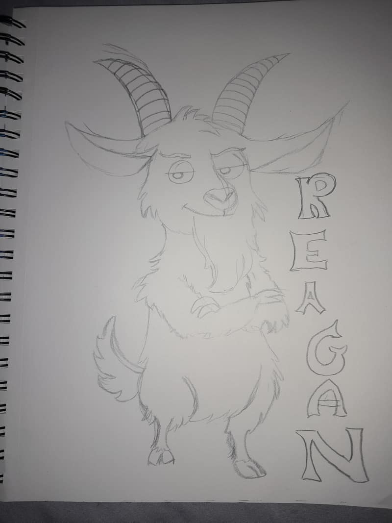 A goat named Reagan