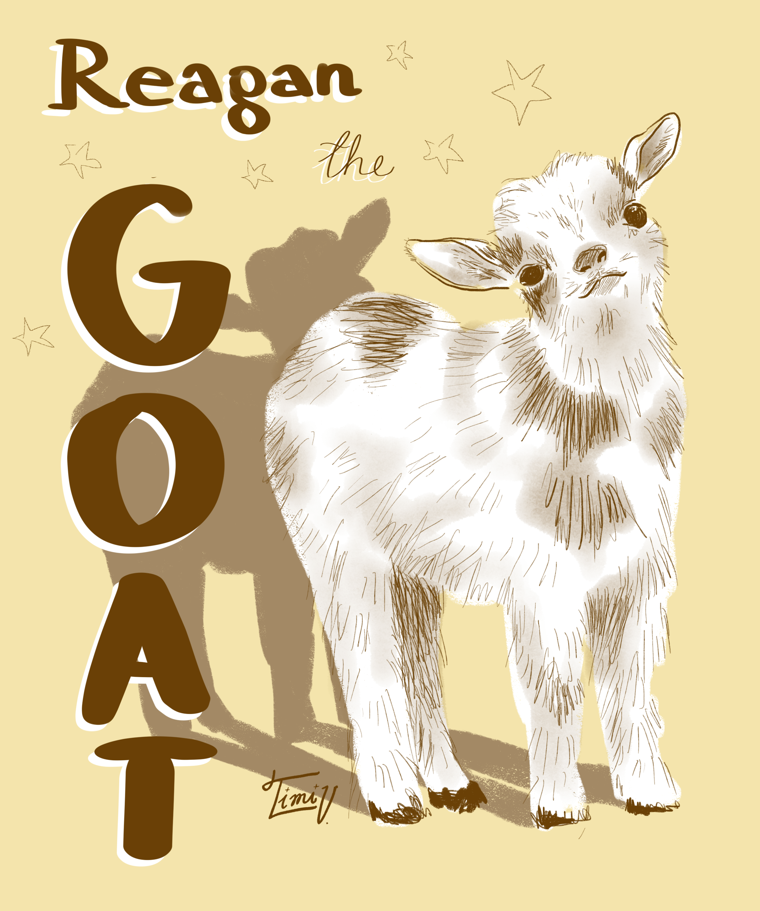 A goat named Reagan the GOAT