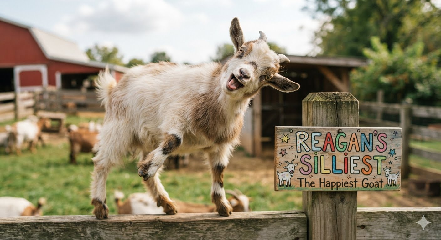 A goat named Reagan's Silliest Goat